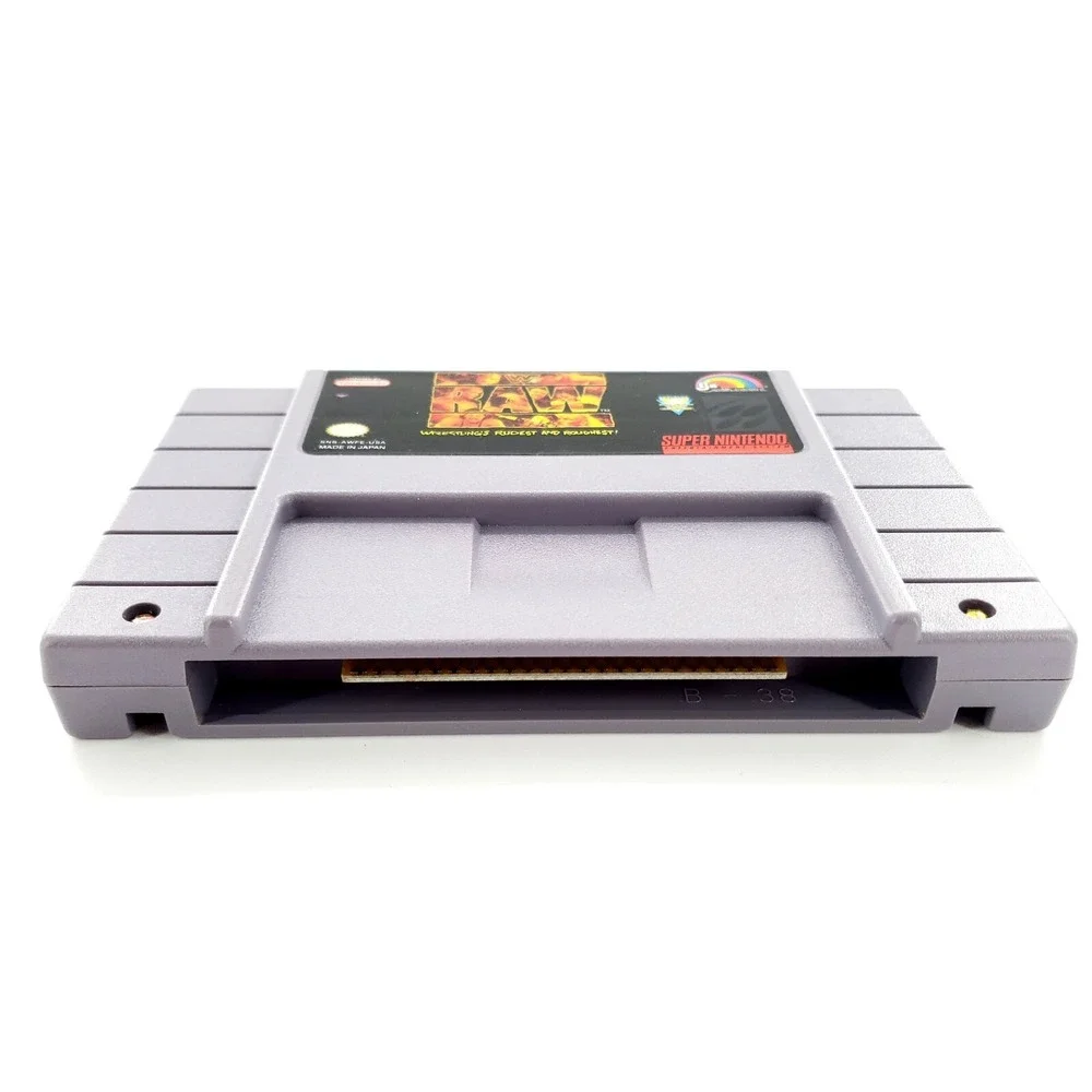 WWF Raw (Super Nintendo Entertainment System, 1994) Authentic Complete w/ Poster